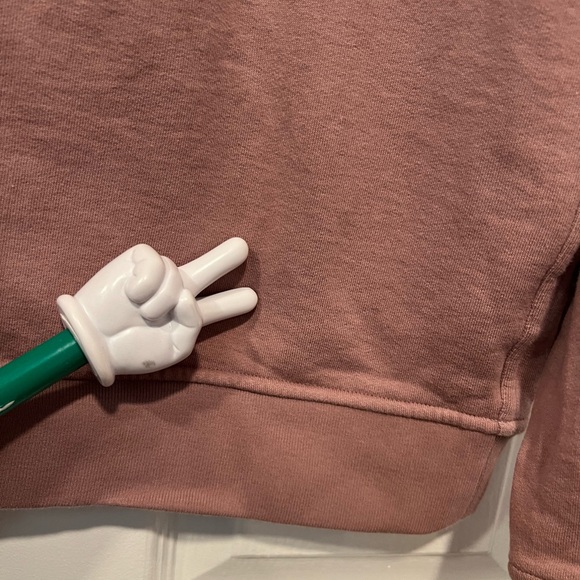 Hermes Sweatshirt with Puzzle Equestre horse lambskin patch size L mauve pink - Picture 11 of 11